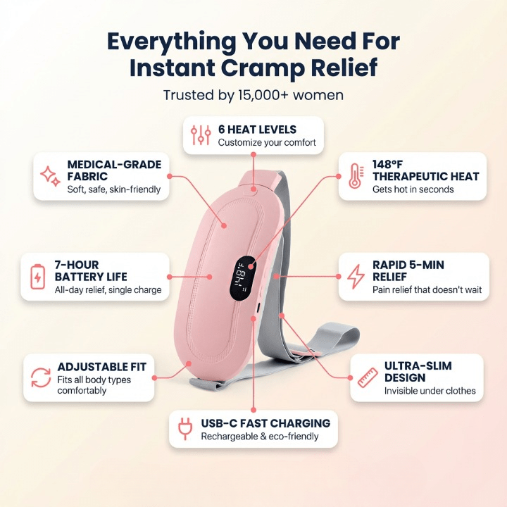 Coreify™ Portable Heating Pad for Period Cramps - Coreify